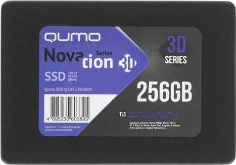 

SSD QUMO Novation 3D TLC 256GB Q3DT-256GSCY