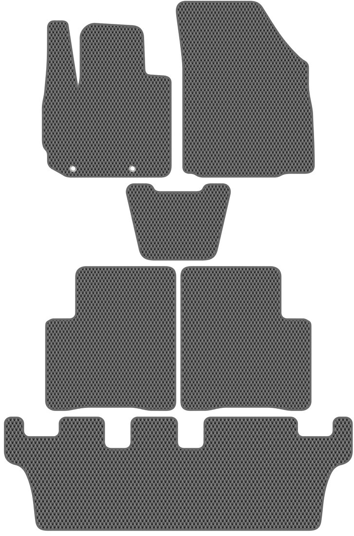 

Комплект ковриков для авто Alicosta Mitsubishi Xpander I (минивэн / NC1W) +3 ряд 2017 - 2022 (серый, ромб)
