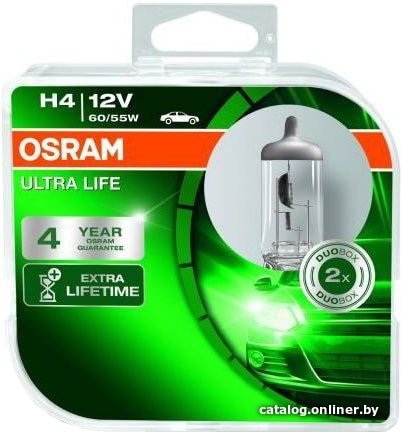 Галогенная лампа Osram H4 Ultra Life 2шт