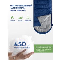 Спальный мешок RSP Outdoors Sleep 450 L RipStop 2024 (синий, 220x75см, молния слева)