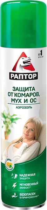 

Аэрозоль против насекомых Раптор От летающих насекомых A1643 275 мл