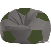 Кресло-мешок Flagman Мяч Стандарт М1.1-350 (серый/темно-оликовый)