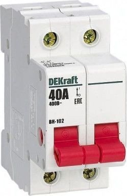 

Выключатель нагрузки DEKraft 17024DEK 2Р 40А ВН-102
