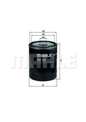 

Масляный фильтр Mahle Knecht OC93