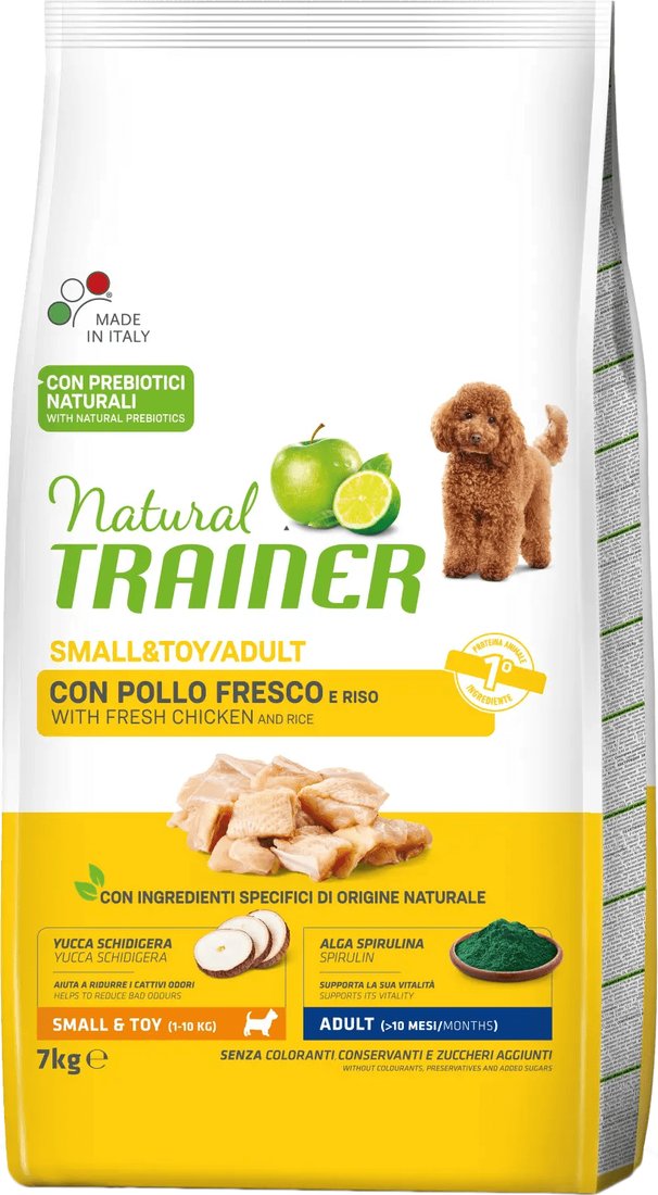 

Сухой корм для собак Trainer Natural Adult Mini with Chicken and Rice (для взрослых мелких пород с курицей, рисом) 7 кг
