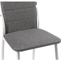 Стул ВВР Прага (серый/белый, рогожка)