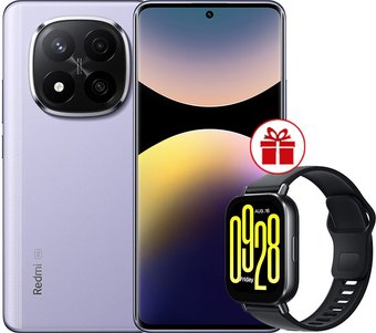 Xiaomi Redmi Note 14 Pro+ 5G 8GB/256GB международная версия (фиолетовый) + умные часы Xiaomi Redmi Watch 5 Active (черный) по акции