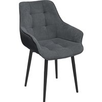 Стул Трия Шато конус Т2 (черный муар/велюр темно-серый)