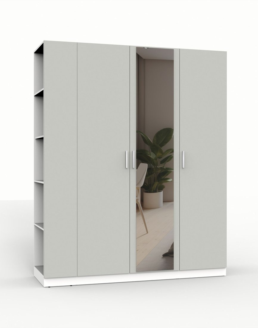 

Шкаф распашной Интермебель Марсель-25 МР 01-25 (шиншилла серая)