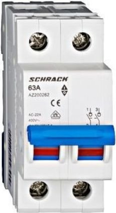Выключатель нагрузки Schrack Technik AZ 2p 063A AZ200262