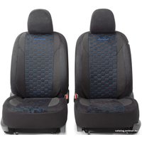 Комплект чехлов для сидений Autoprofi Alcantara ALC-1505 (черный/синий)