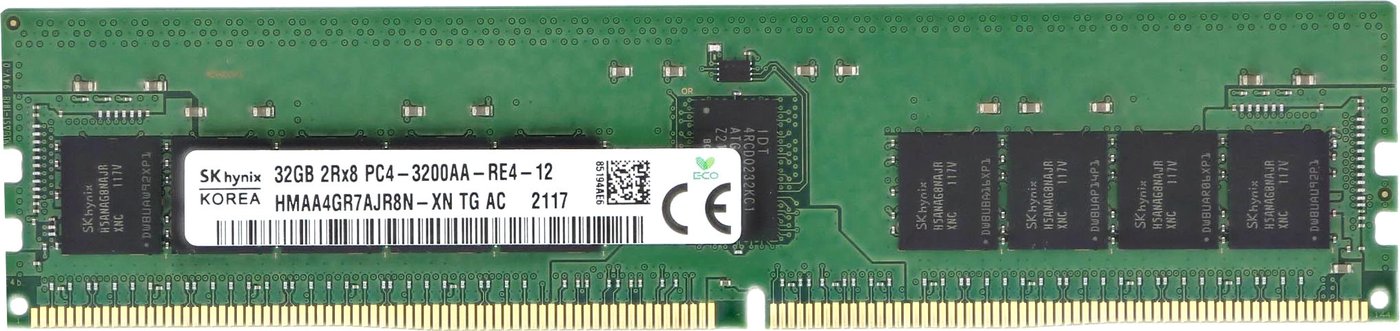 

Оперативная память Hynix 32ГБ DDR4 3200 МГц HMAA4GR7AJR8N-XN