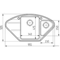 Кухонная мойка Gran-Stone GS-14 (302 песок)