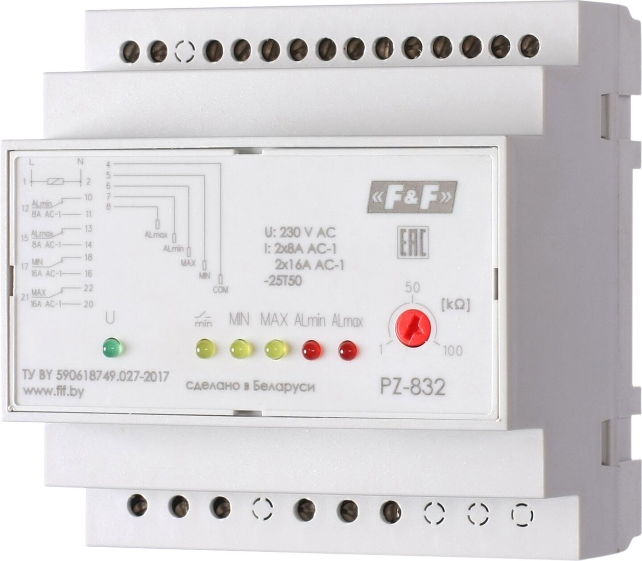 

Реле уровня Евроавтоматика F&F PZ-832 EA08.001.005 (с датчиками)