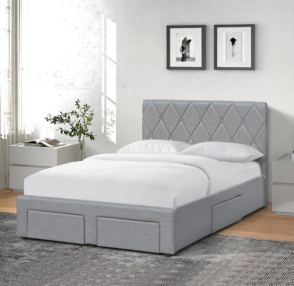 Кровать Halmar Betina 120/200 (серый)