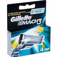 Сменные кассеты для бритья Gillette Mach3 (4 шт) 4987176235381