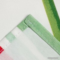 Полотенце Этель Цветы 7599087 (белый/зеленый/красный)