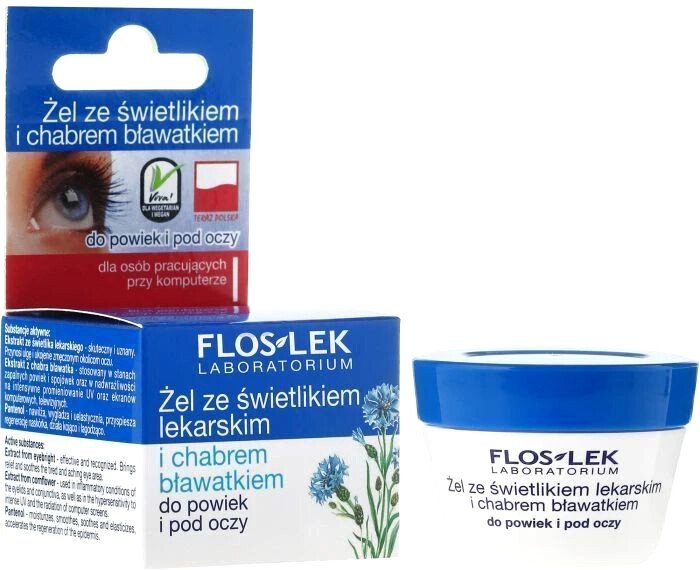 

Floslek Гель для век Lid & Under Eye Gel With Eyebright and Cornflower (10 г)