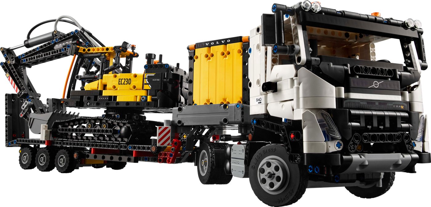 

Конструктор LEGO Technic Грузовик Volvo FMX и электрический экскаватор EC230 42175