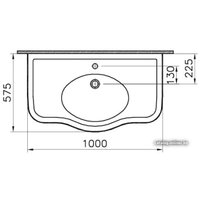 Умывальник Vitra Efes 100x57.5 [6209B003-0001]