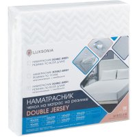 Защитный наматрасник Luxsonia Double Jersey 120x200x20 (белый)