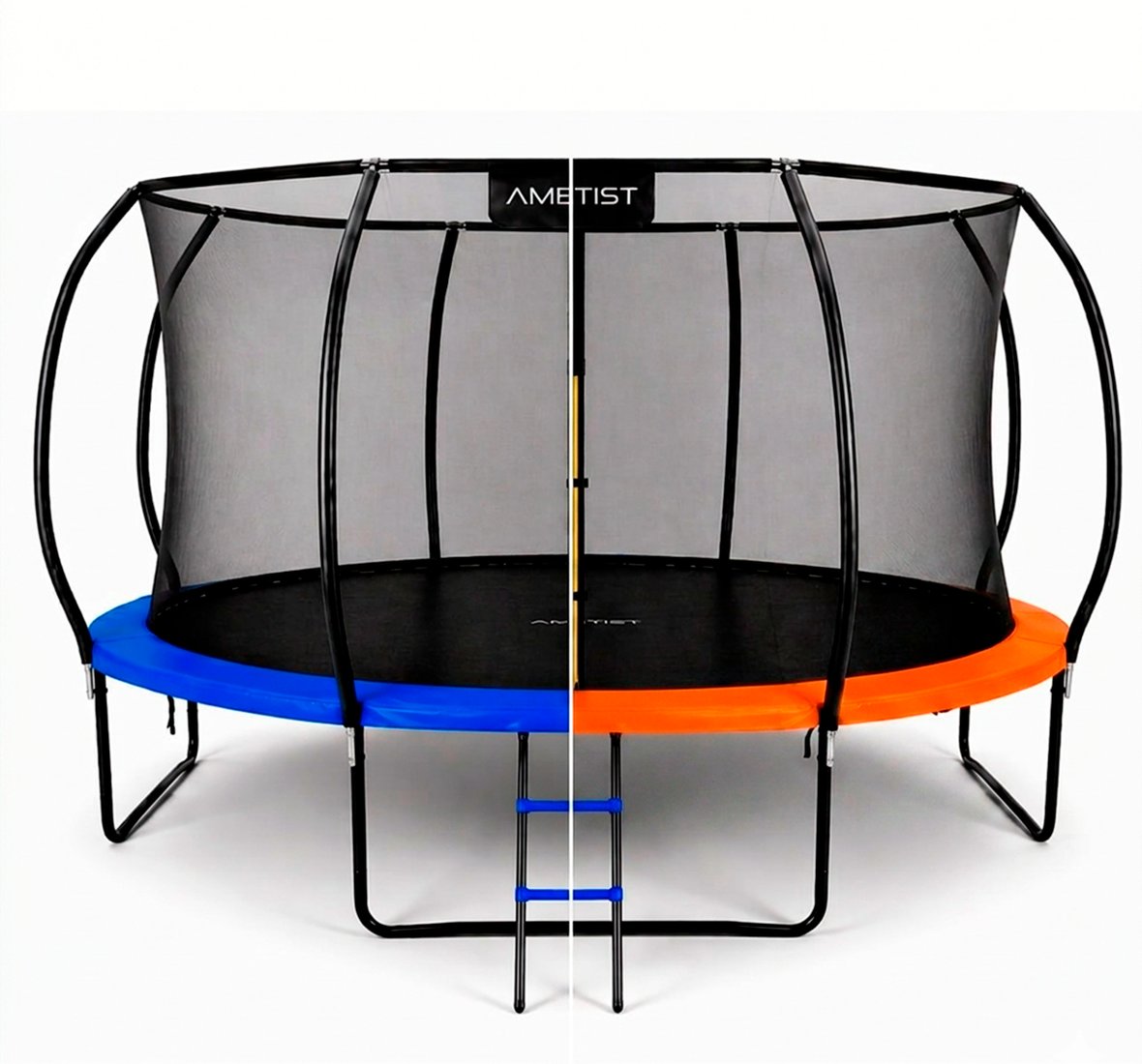 Батут AMETIST Pro Inside D435-14FT (синий/оранжевый)