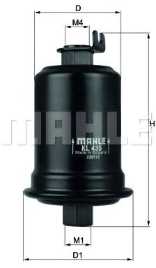 

Топливный фильтр Mahle Knecht KL435