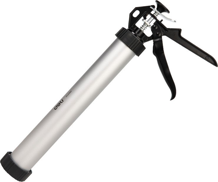 

Пистолет для герметика Deli YS EDL2380 закрытый (380мм, серебристый/черный)