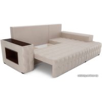 Угловой диван Мебель-АРС Мадрид правый (бархат бежевый Star Velvet 6 Beige)