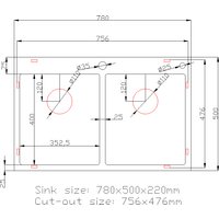 Кухонная мойка Stellar Decor S7850-2S-D (сатин)