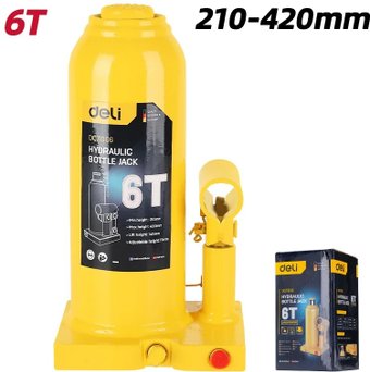 Бутылочный домкрат Deli DQ71006 6т