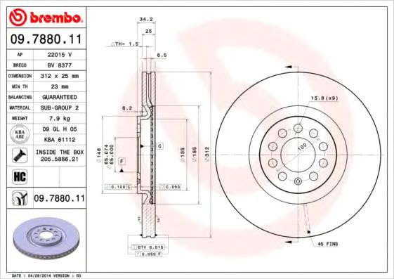 

Brembo 0978801X