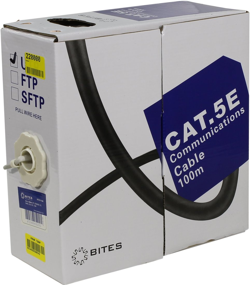

Кабель 5bites UT5725-100A UTP 5e 100m