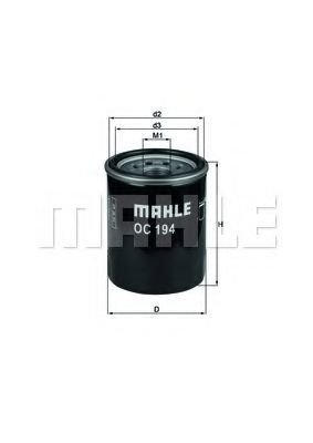 

Масляный фильтр Mahle Knecht OC194