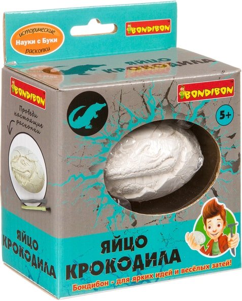 

Набор для опытов Bondibon Науки с Буки Яйцо крокодила ВВ4115
