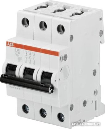 Выключатель автоматический ABB S203-C3 3P C 3A 6kA 3M 2CDS253001R0034