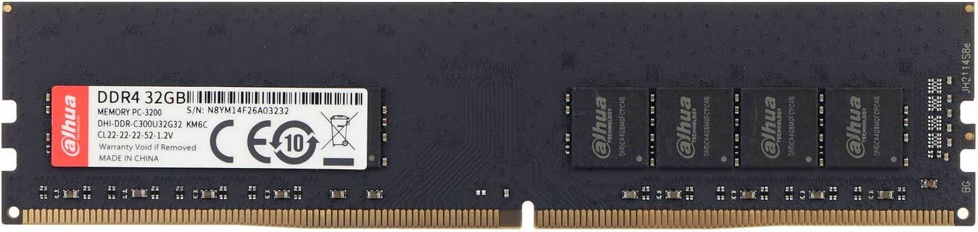 

Оперативная память Dahua 32ГБ DDR4 3200 МГц DHI-DDR-C300U32G32