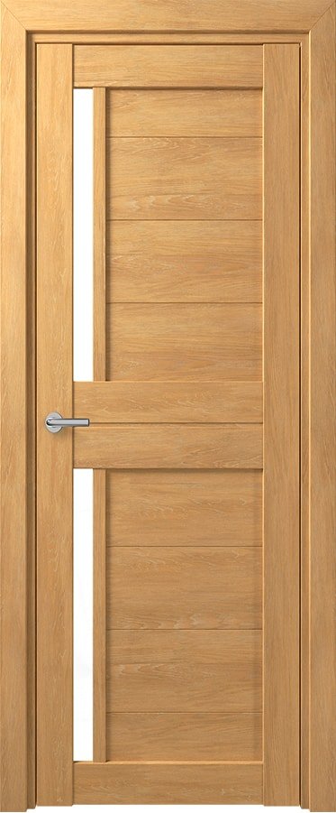 

Межкомнатная дверь Юркас Deform D17 ДО 80x200 (дуб шале натуральный/lacobel белый лак)
