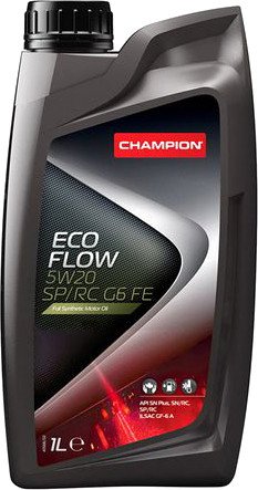 

Моторное масло Champion Eco Flow 5W-20 SP/RC G6 FE 1л