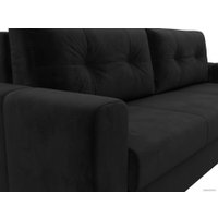 Диван Лига диванов Лига-031 121260 (велюр черный)