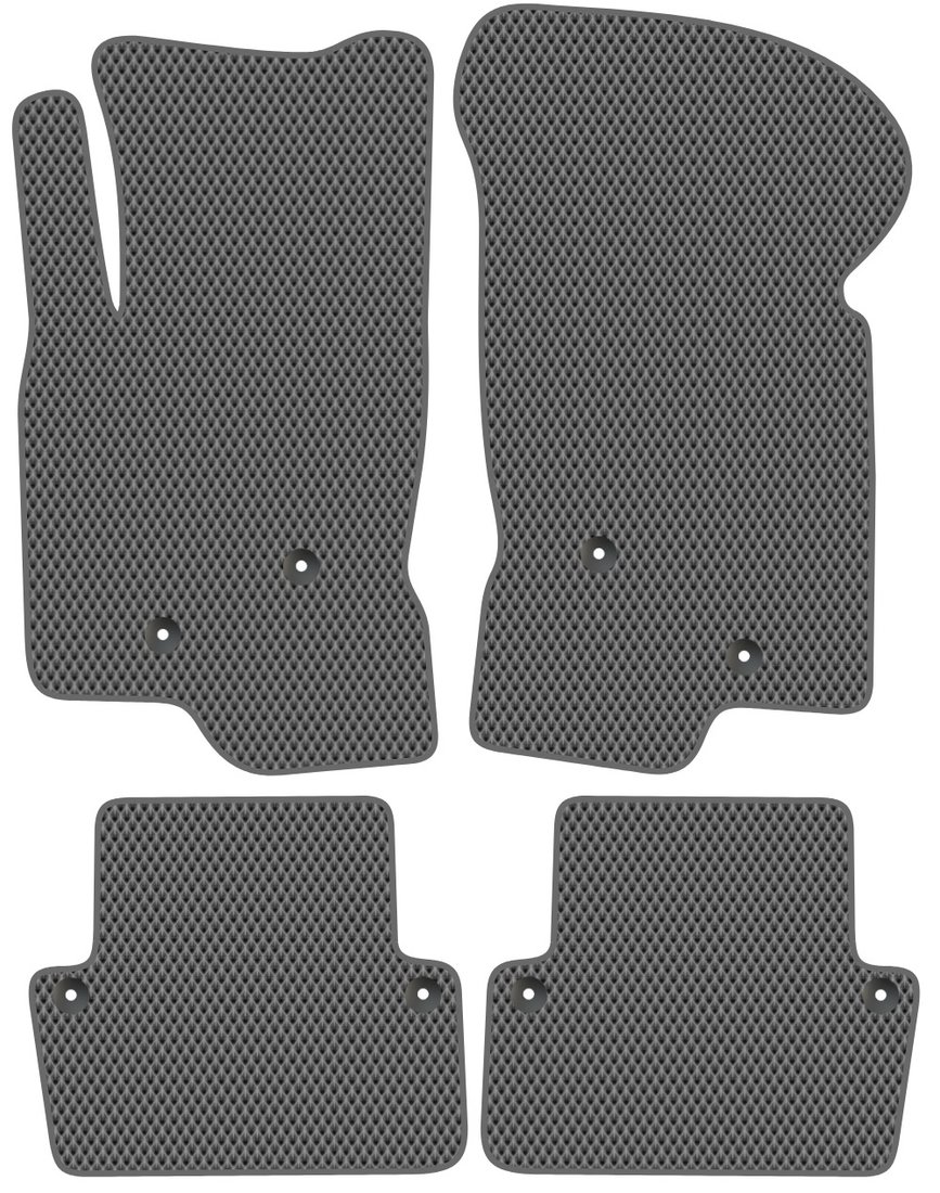 

Комплект ковриков для авто Alicosta Volvo XC70 II (suv / S) 2000 - 2007 (серый, ромб)