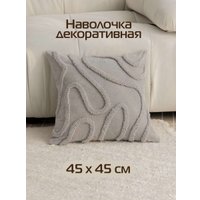 Чехол на подушку Matex Tufted Lines Линии ALEX-34 (светло-серый)