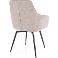 Стул с подлокотниками Signal Servio Brego 31 (светло-бежевый/черный)