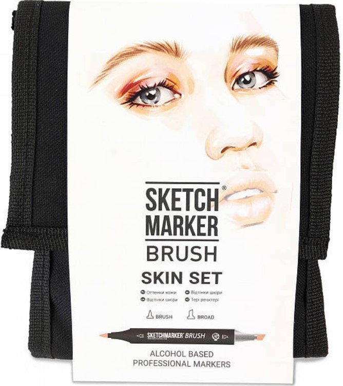 

Маркер художественный Sketchmarker Skin Tones 12skin (12 шт)