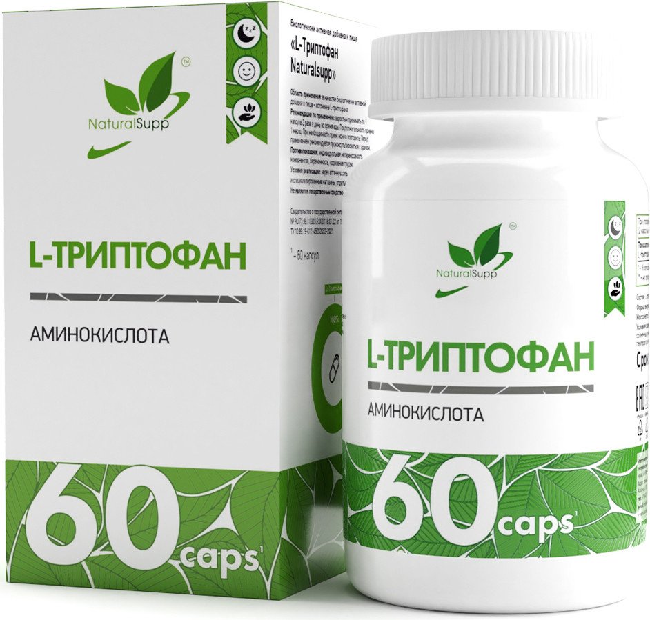 

L-триптофан NaturalSupp L-Tryptophan (60 капсул)