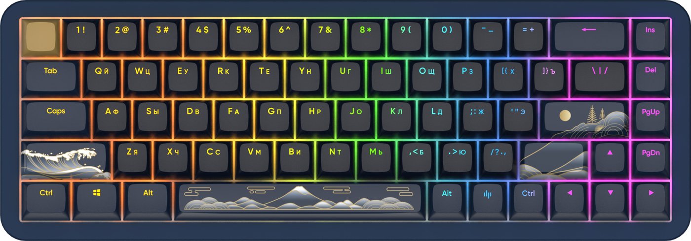 Клавиатура Red Square Alumix 68 Yotei (g3ms Magnetite Ice)