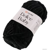 Пряжа для вязания Yarnart Dolce Baby 100% микрополиэстер 742 7689459 (85 м, черный)