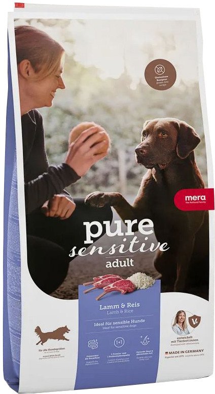 

Сухой корм для собак Mera Pure Sensitive Adult ягненок и рис 56650 (12.5 кг)