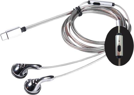 

Наушники Venture Electronics Monk Slim Metal Type-C MIC Universal (USB Type-C, с микрофоном)