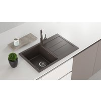 Кухонная мойка Aquasanita Tesa SQT101AW (black metallic 601)